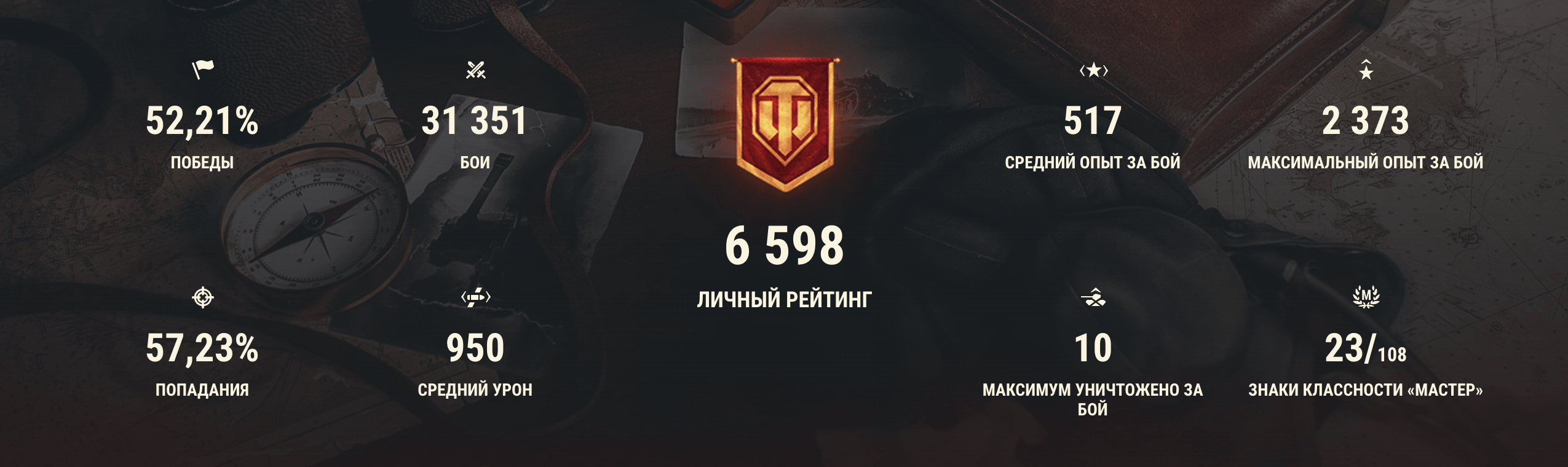 WOT Аккаунт - 11 ТОПОВ; 3 ПРЕМА, 52% ПОБЕД